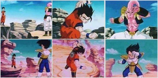 Comparaison visuelle des arcs Saiyan et Buu