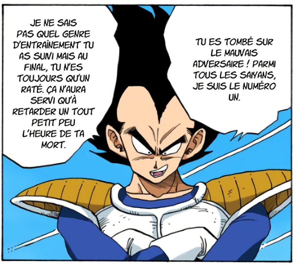 Vegeta reconnaît Goku