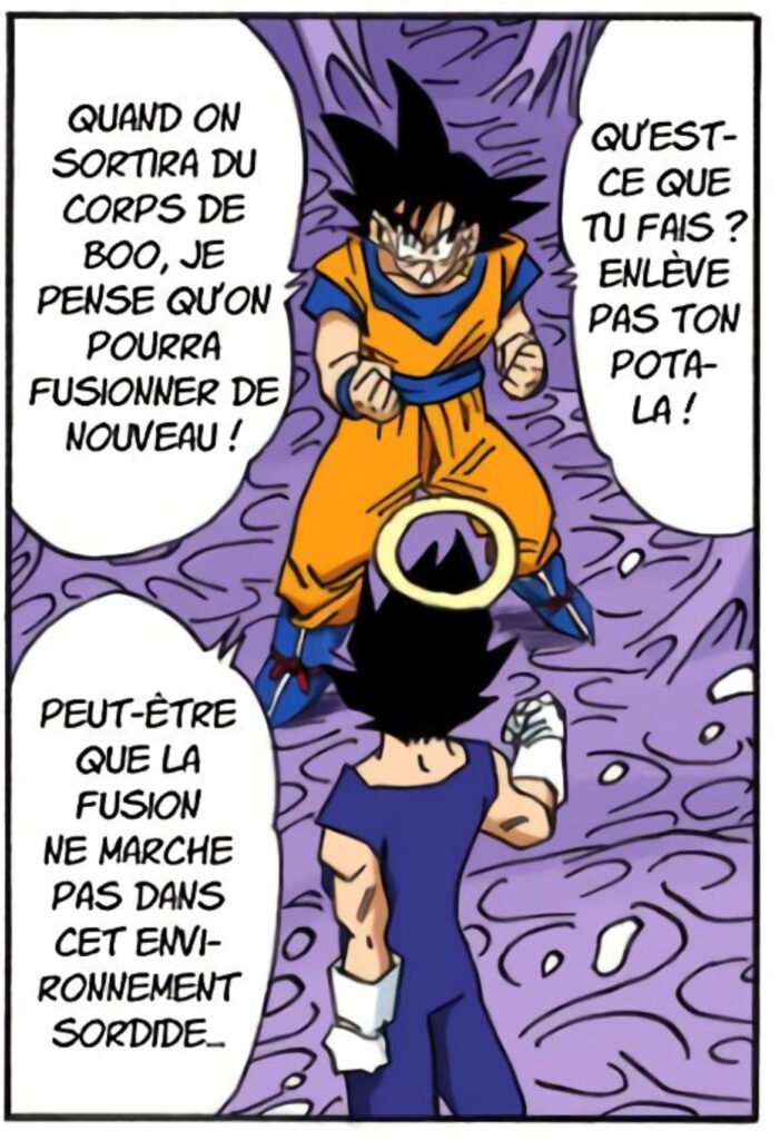 Magie kaioshin et corps de Buu