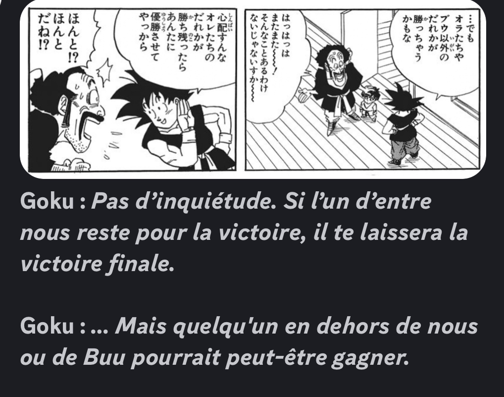 Goku au tournoi 10 ans après